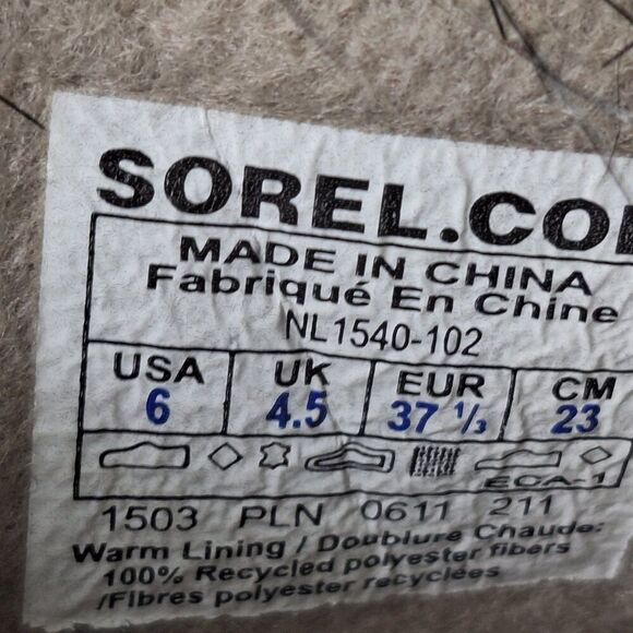 Sorel Joan of Arctic Light Brown Suede Faux Fur Tall Winter Snow Boot Waterproof - Picture 6 of 16